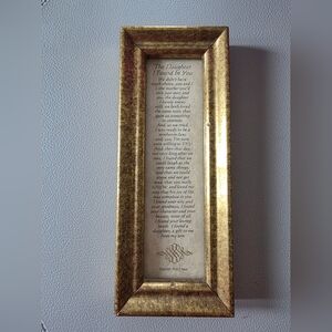 Gold Framed Inspirational Wall Art